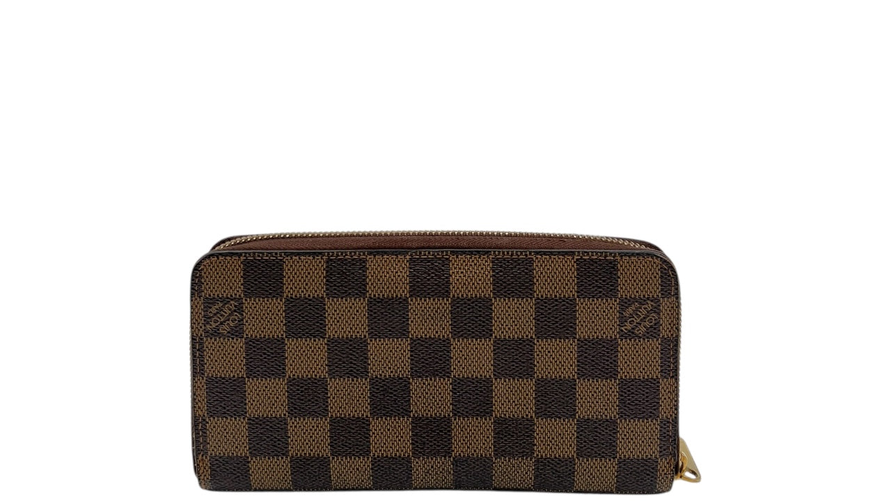 LOUIS VUITTON DAMIER EBENE ZIPPY WALLET