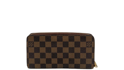 LOUIS VUITTON DAMIER EBENE ZIPPY WALLET