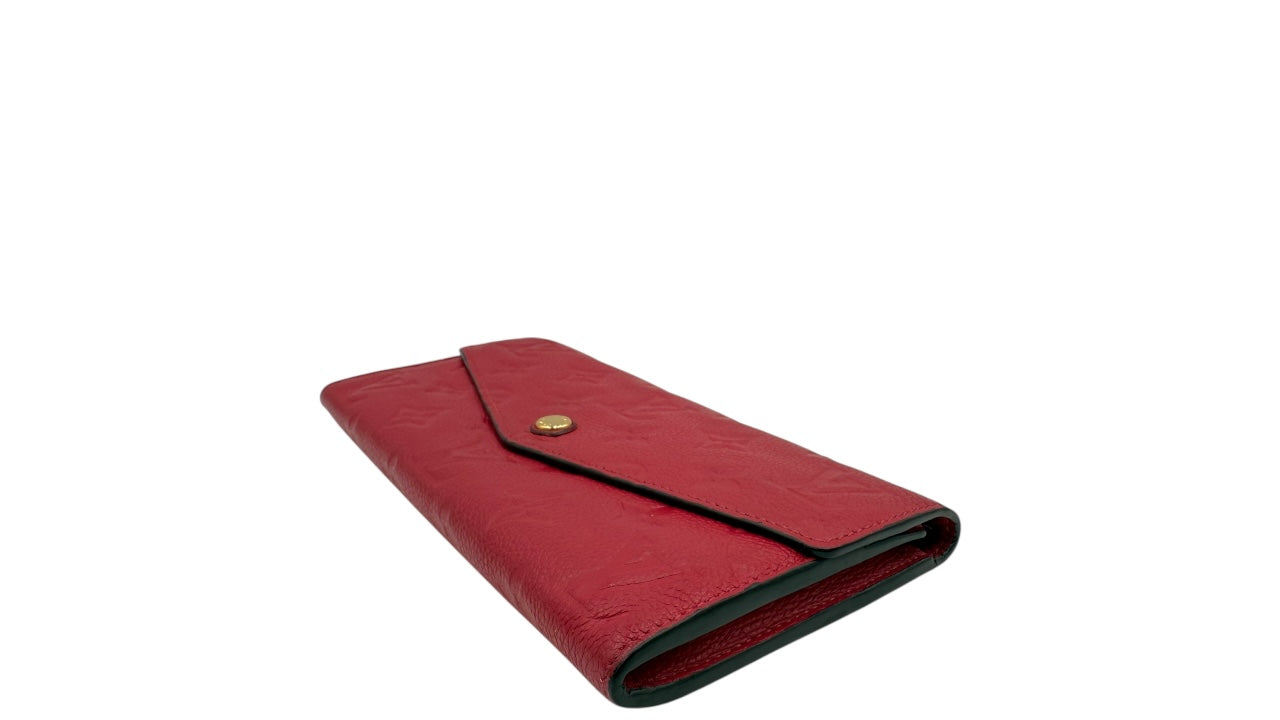 LOUIS VUITTON SARAH ROSE PINK CALFSKIN WALLET