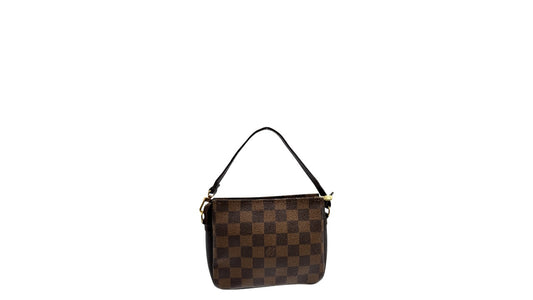LOUIS VUITTON TROUSSE DAMIER EBENE CLUTCH