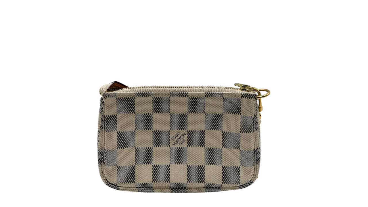 LOUIS VUITTON POCHETTE ACCESSORIES DAMIER AZUR  MINI HANDBAG