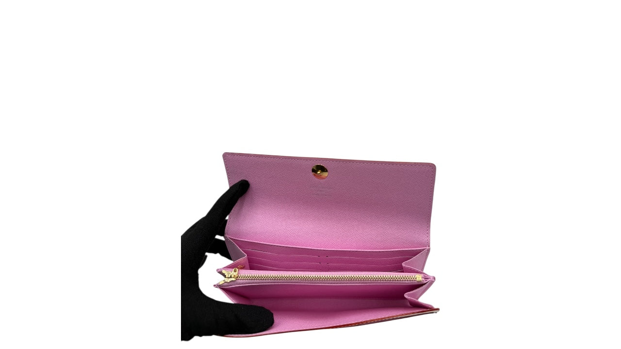 LOUIS VUITTON SARAH WHITE MULITCOLOR CANVAS WALLET