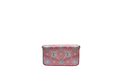 LOUIS VUITTON FELICIE POCHETTE MONOGRAM VERNI LIGHT PINK BAG
