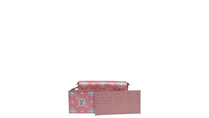 LOUIS VUITTON FELICIE POCHETTE MONOGRAM VERNI LIGHT PINK BAG
