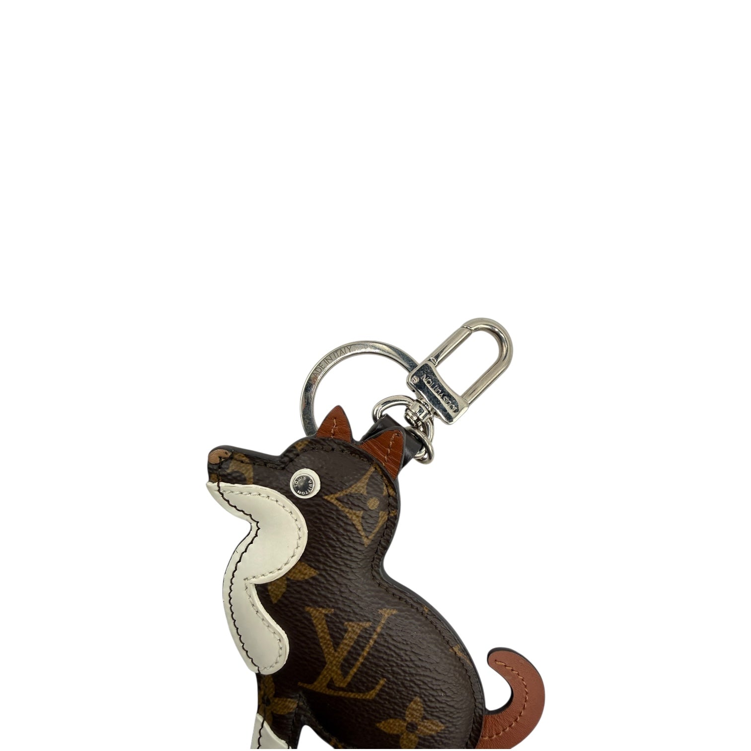 LOUIS VUTTION DOG MONOGRAM COATED CANVAS BAG CHARM
