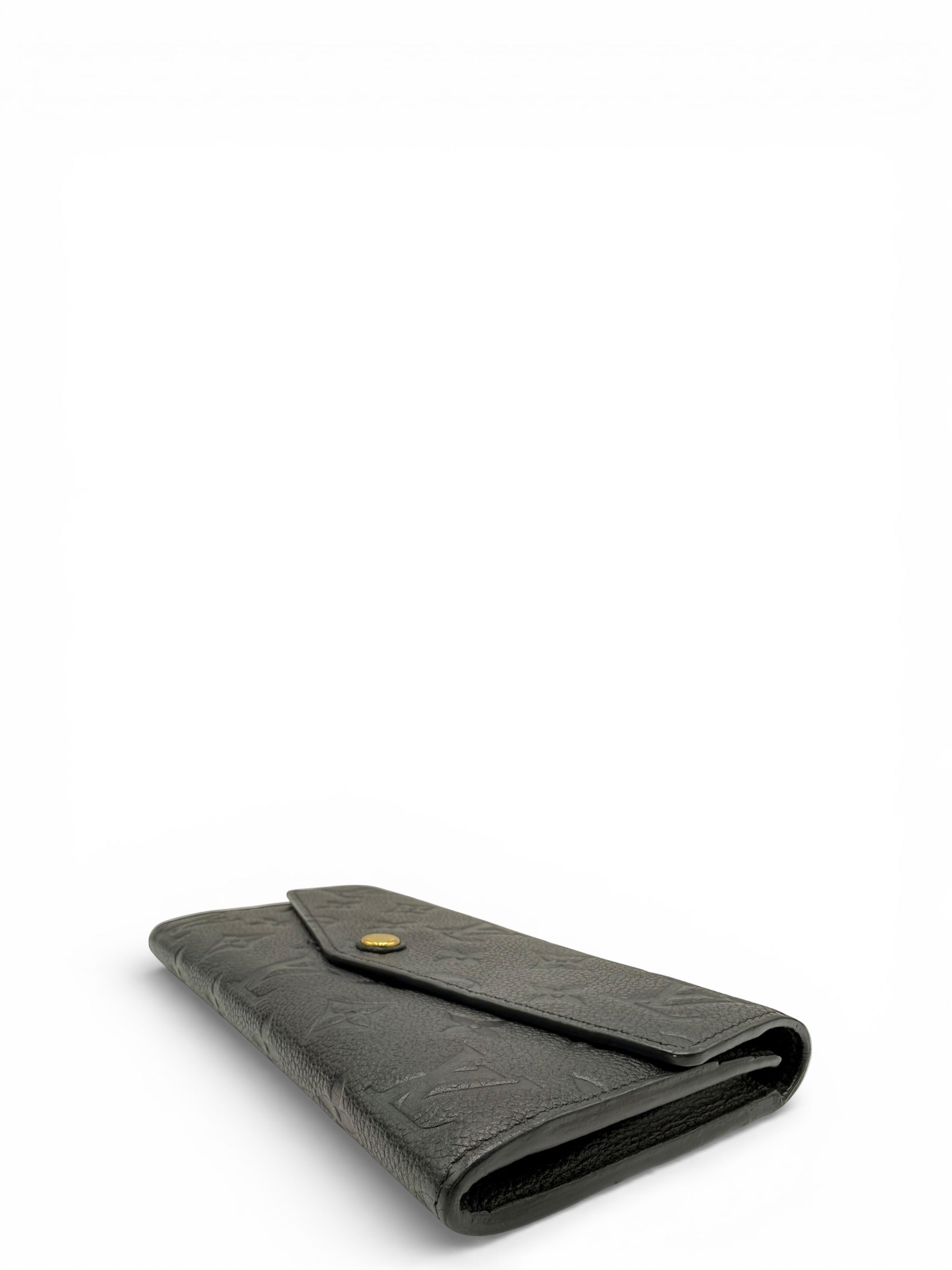 LOUIS VUITTON SARAH BLACK LEATHER WALLET