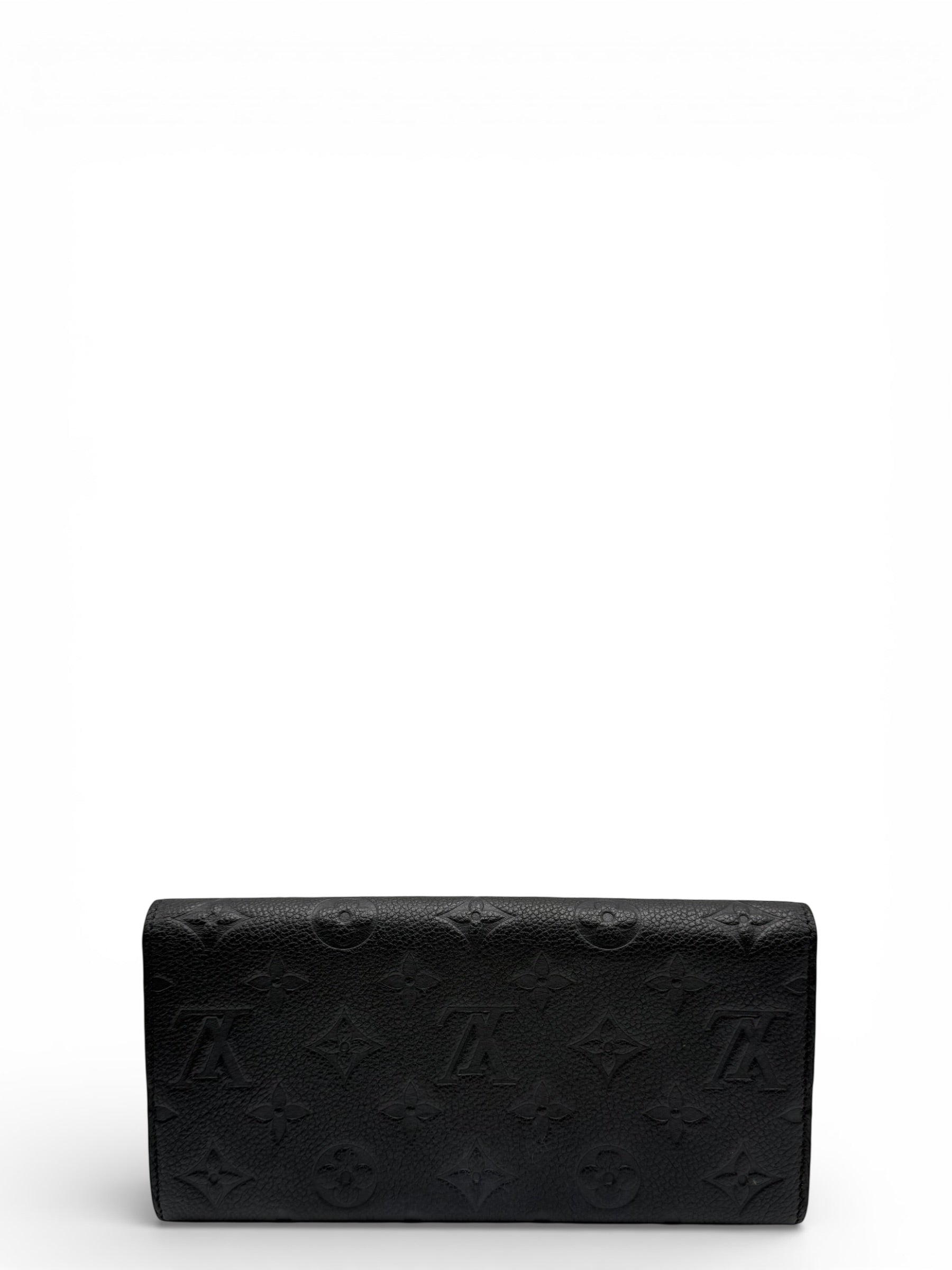 LOUIS VUITTON SARAH BLACK LEATHER WALLET