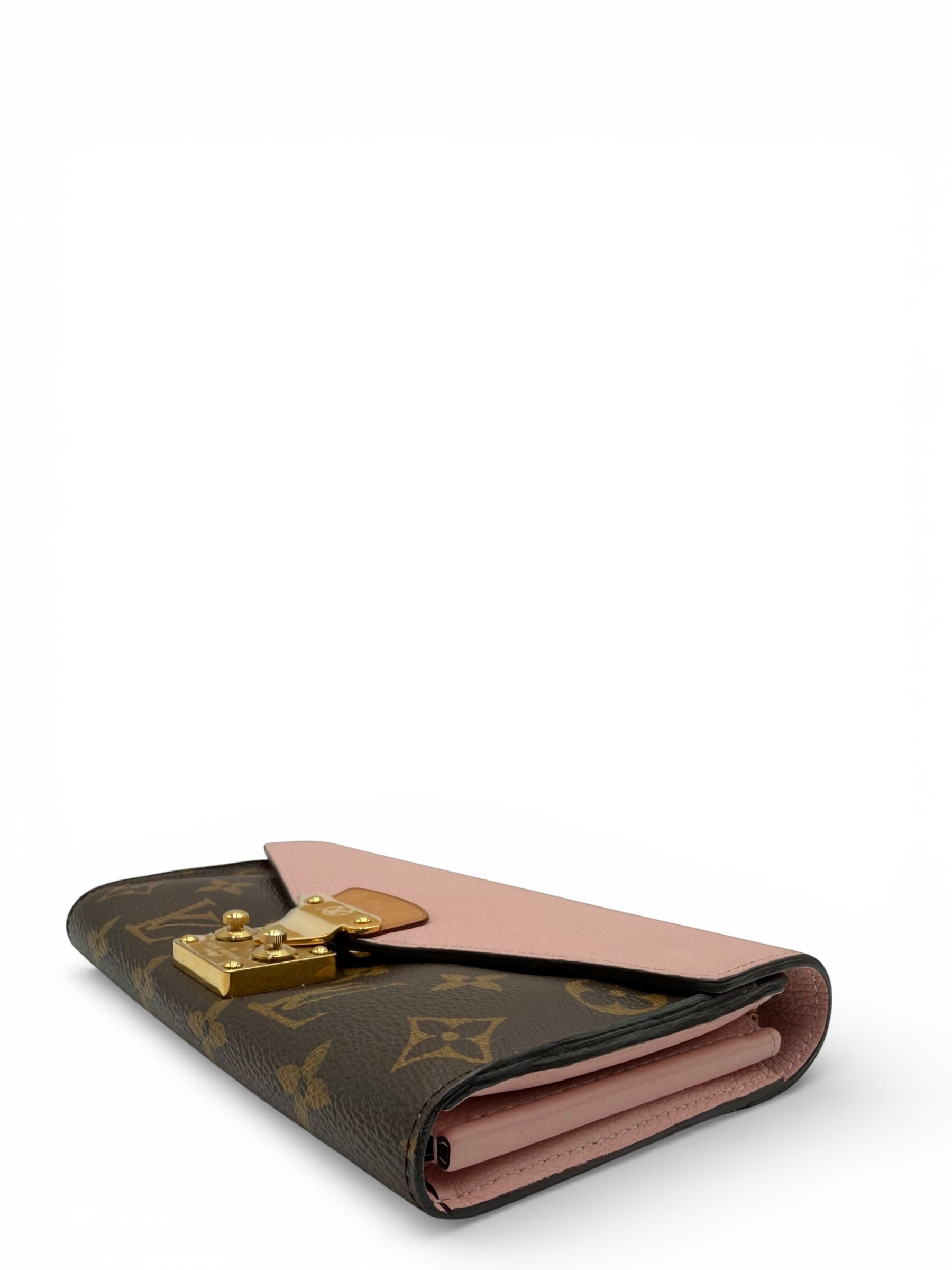 LOUIS VUITTON MONOGRAM PALLAS WALLET ROSE BALLERINE