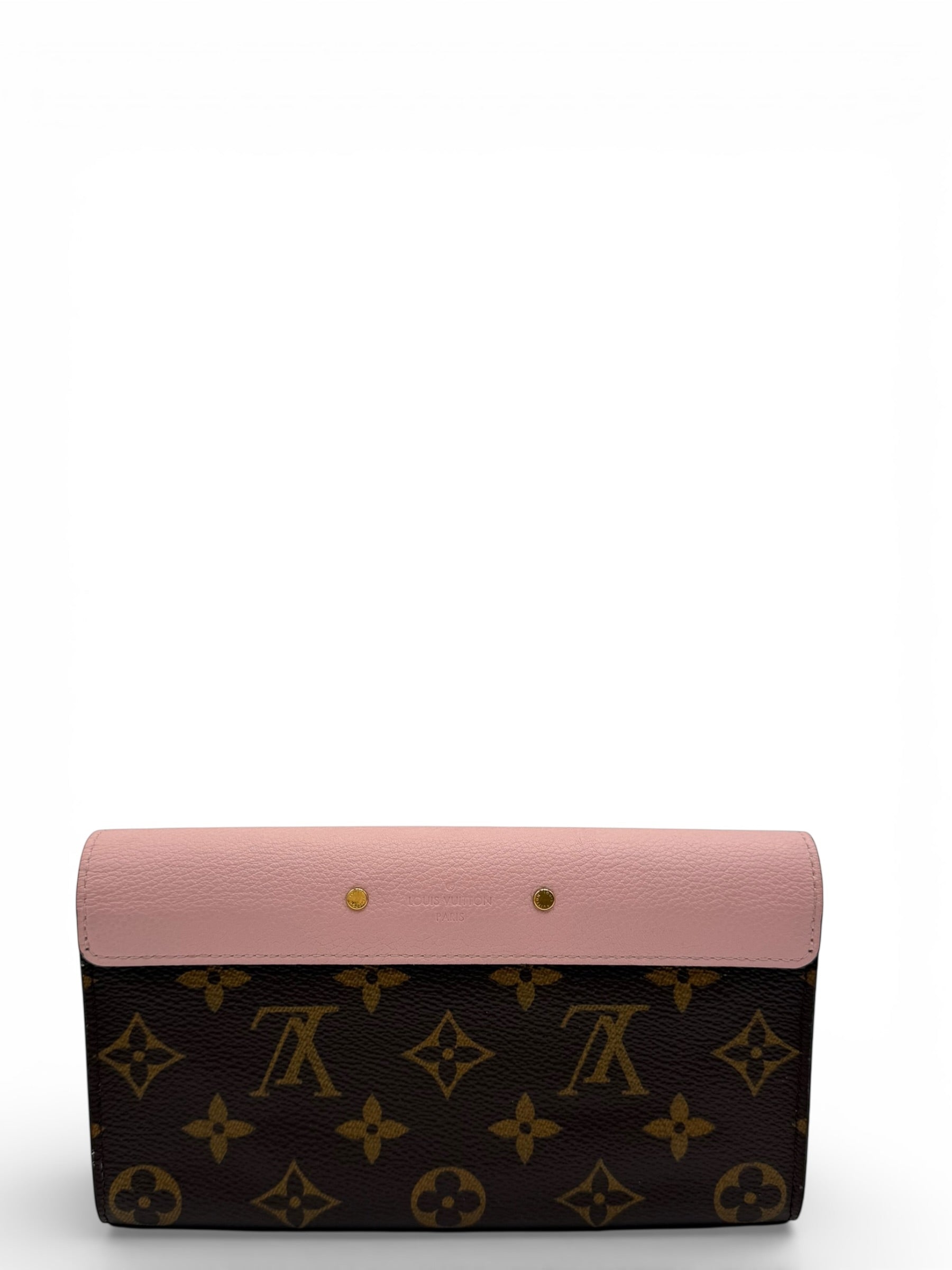 LOUIS VUITTON MONOGRAM PALLAS WALLET ROSE BALLERINE