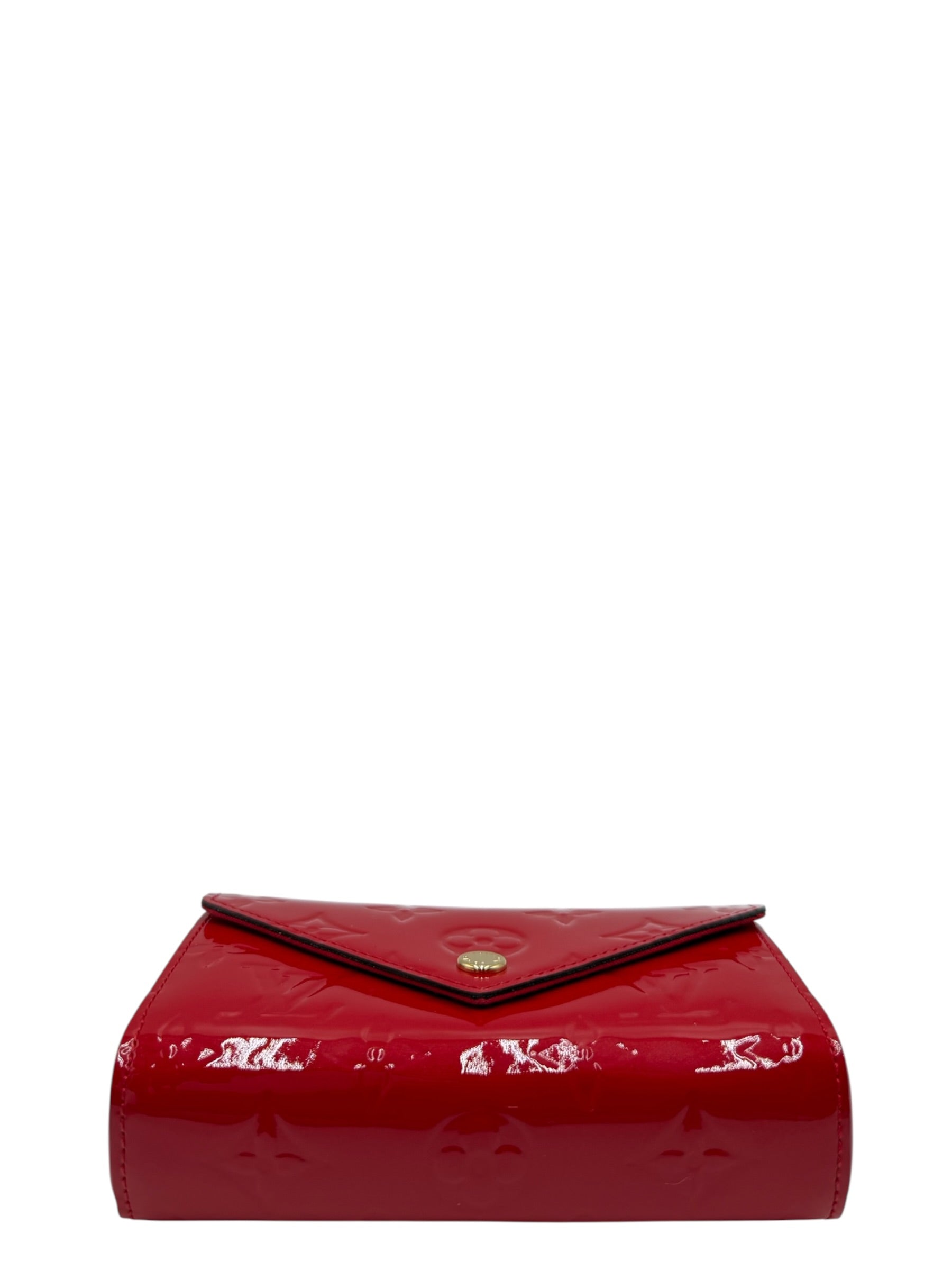 LOUIS VUITTON RED VERNIS WALLET