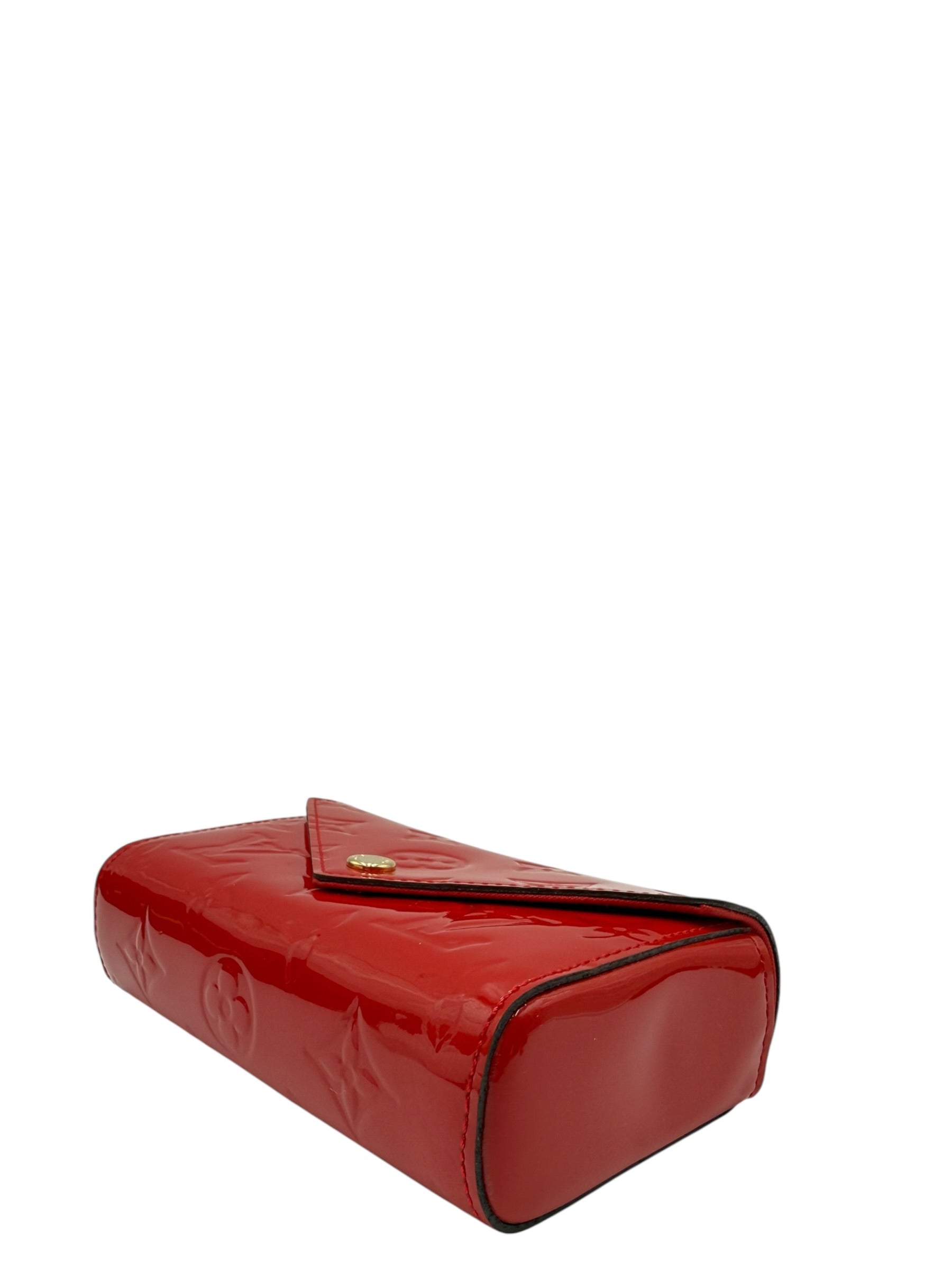 LOUIS VUITTON RED VERNIS WALLET