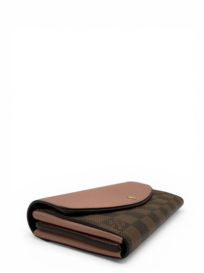 LOUIS VUITTON MAGNOLIA DAMIER EBENE CANVAS NORMANDY WALLET