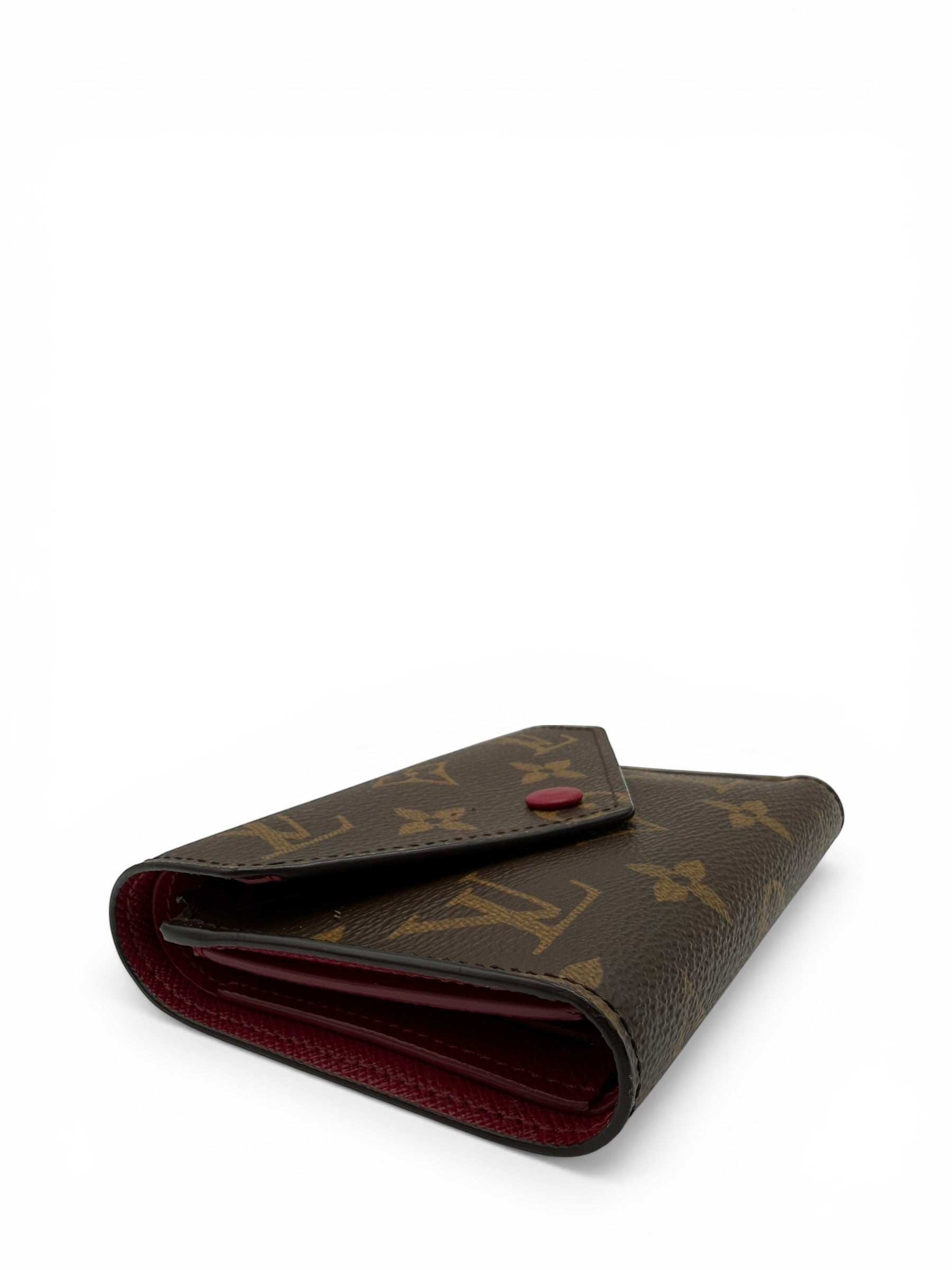 LOUIS VUITTON VICTORINE MONOGRAM SHORT WALLET (BURGUNDY)