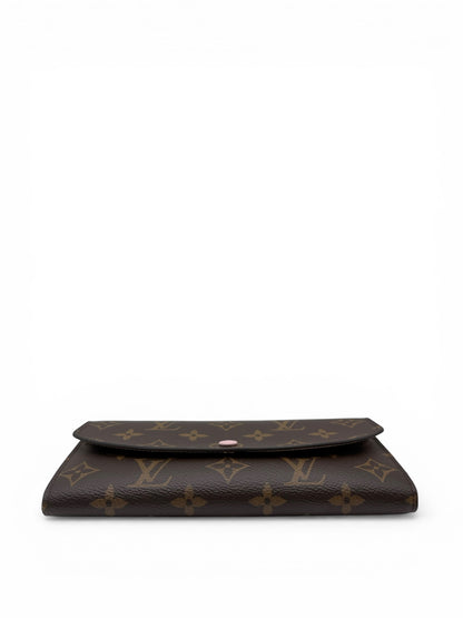 LOUIS VUITTON MONOGRAM EMILIE WALLET (ROSE BALLERINE INTERIOR)