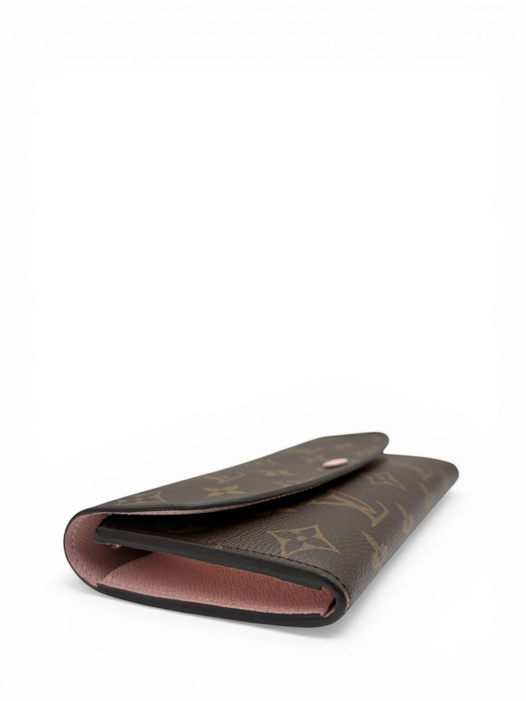 LOUIS VUITTON MONOGRAM EMILIE WALLET (ROSE BALLERINE INTERIOR)