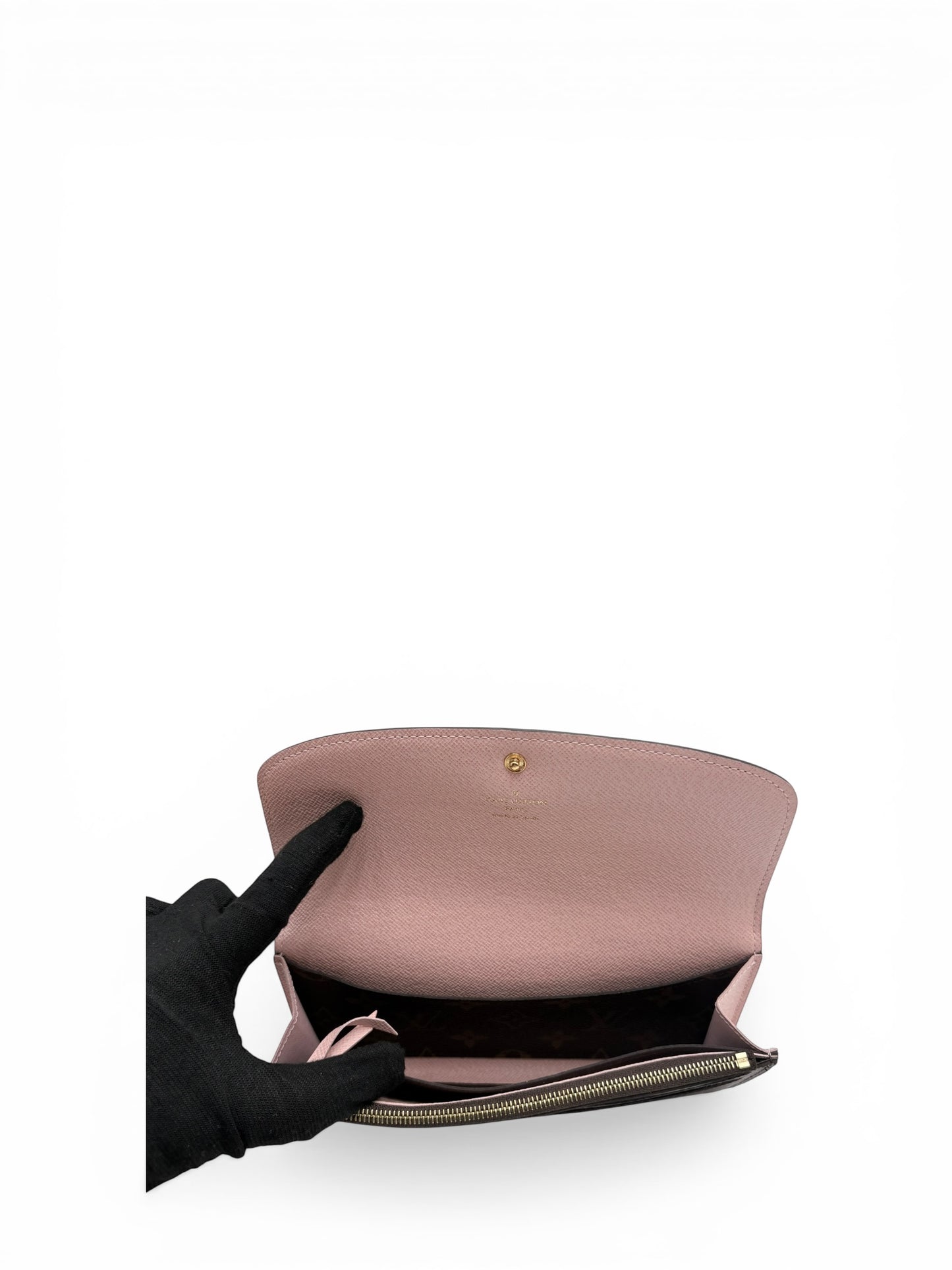 LOUIS VUITTON MONOGRAM EMILIE WALLET (ROSE BALLERINE INTERIOR)