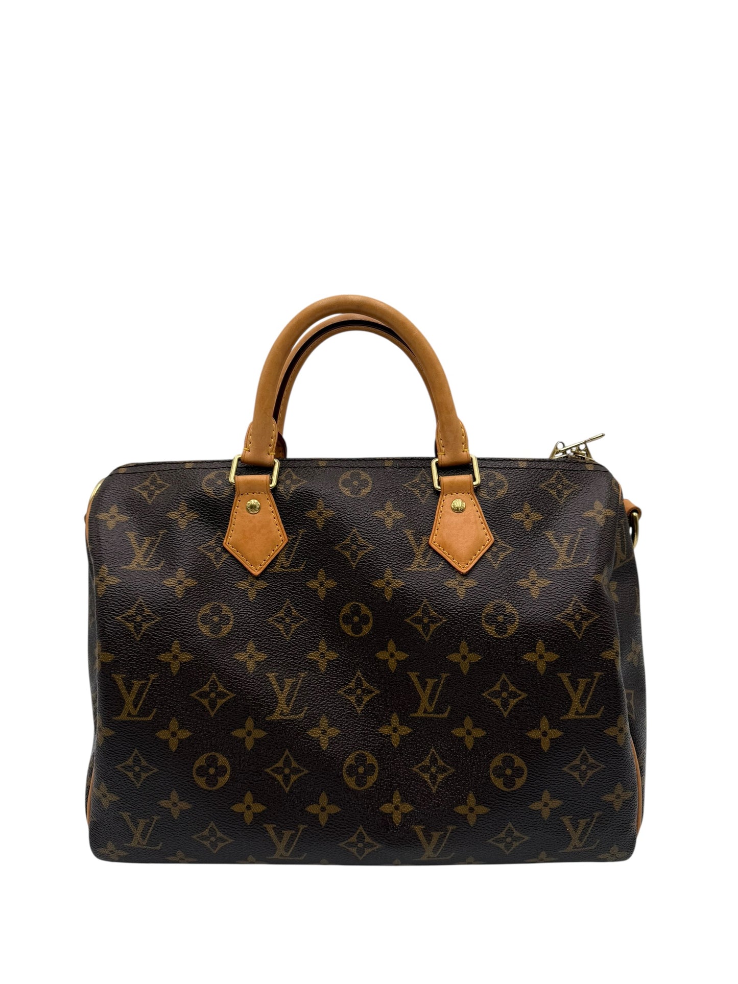 LOUIS VUITTON SPEEDY 30 BANDOULIERE CANVAS SATCHEL