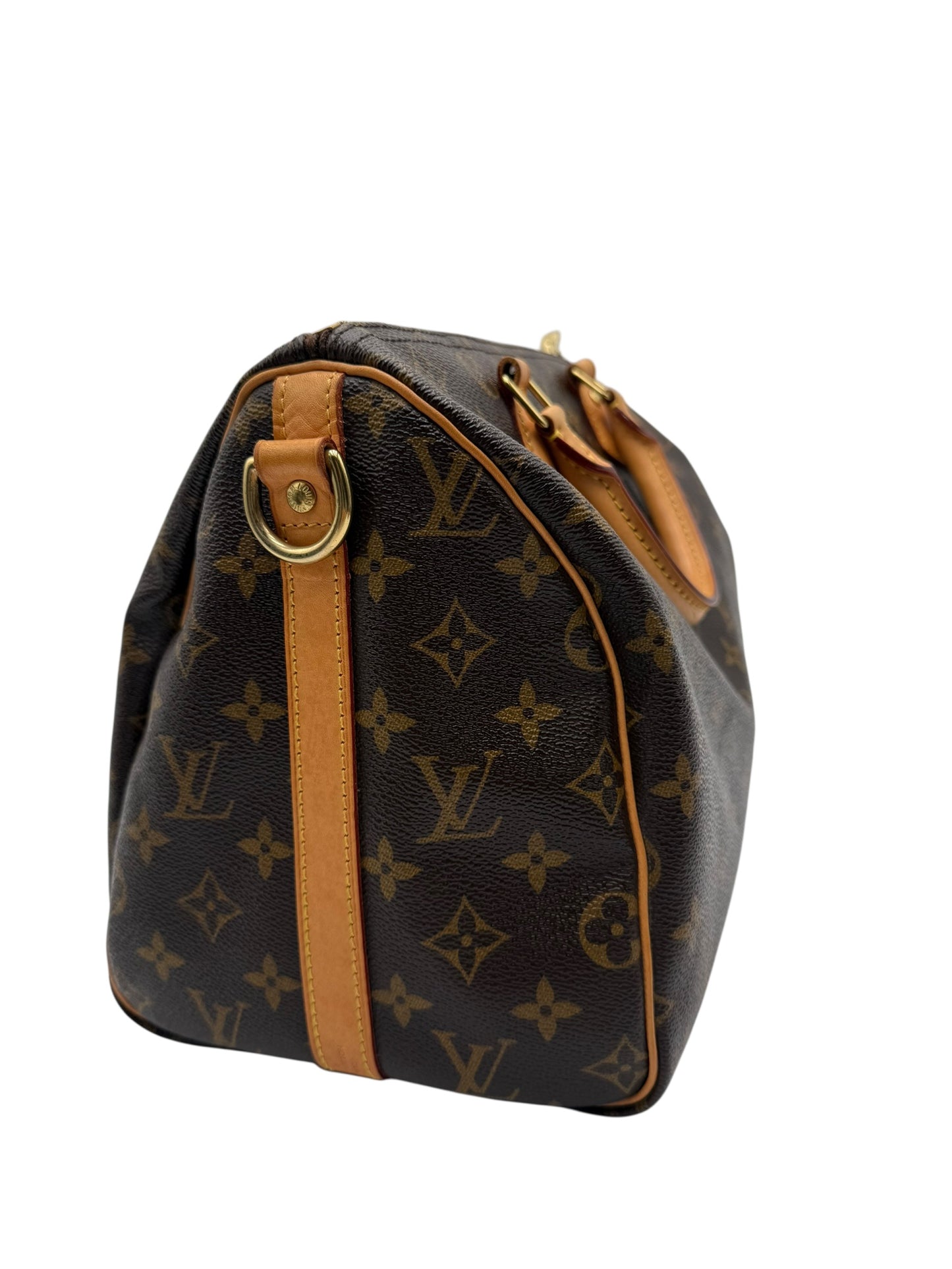 LOUIS VUITTON SPEEDY 30 BANDOULIERE CANVAS SATCHEL