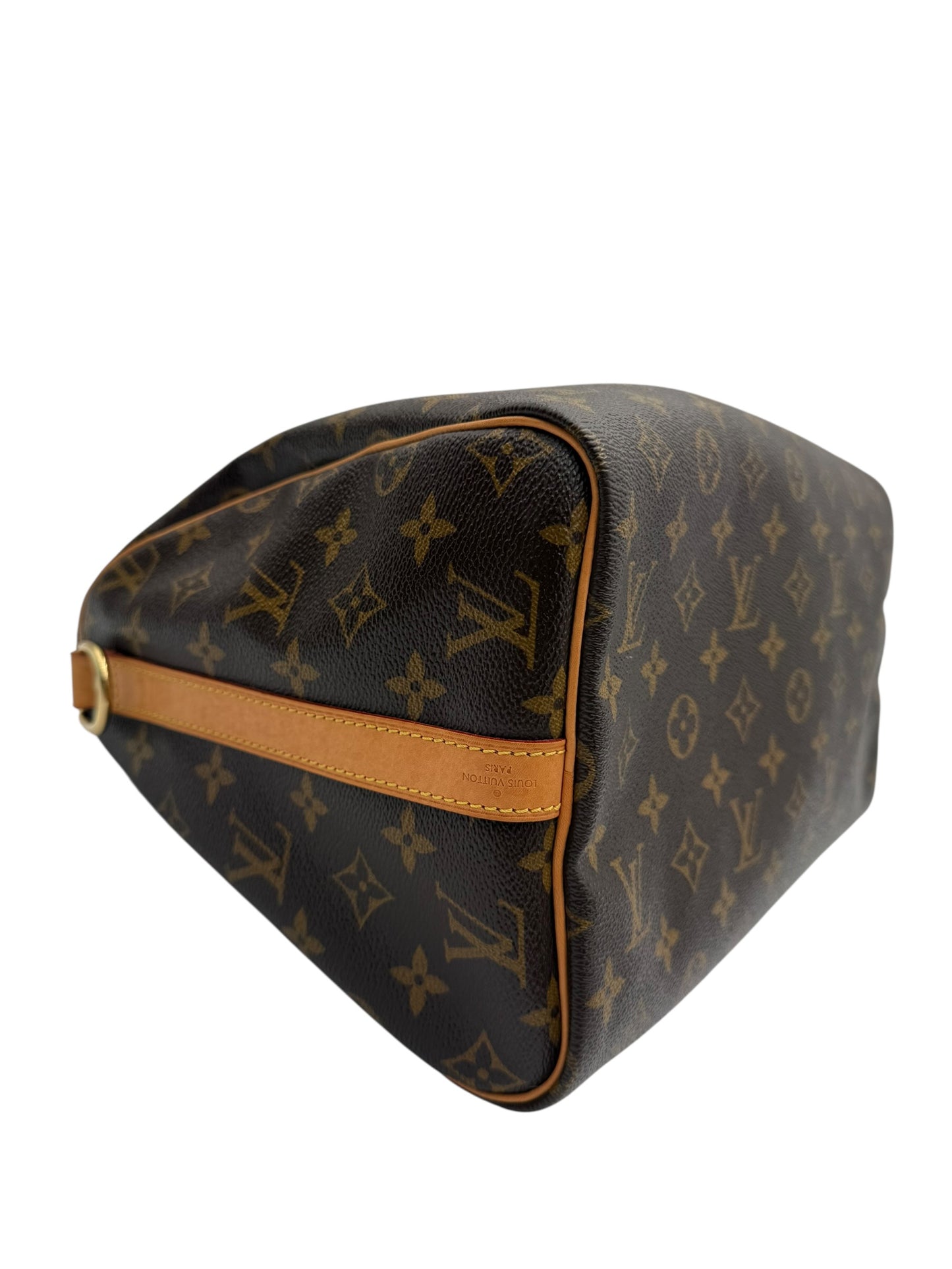 LOUIS VUITTON SPEEDY 30 BANDOULIERE CANVAS SATCHEL