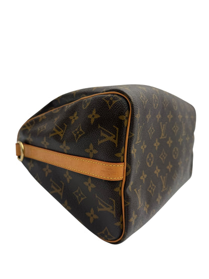 LOUIS VUITTON SPEEDY 30 BANDOULIERE CANVAS SATCHEL