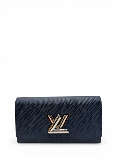 LOUIS VUITTON TWIST WALLET IN EPI LEATHER NAVY