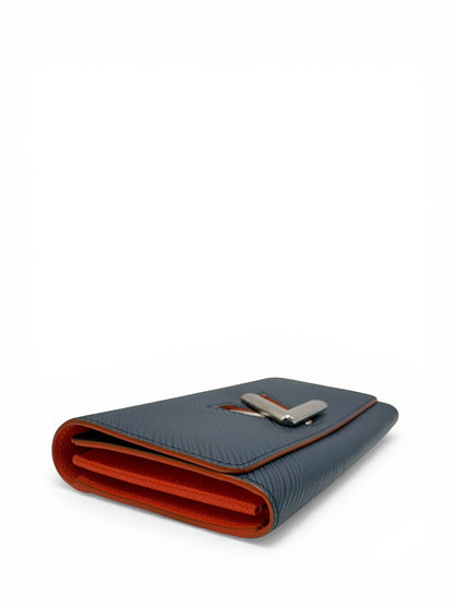 LOUIS VUITTON TWIST WALLET IN EPI LEATHER NAVY