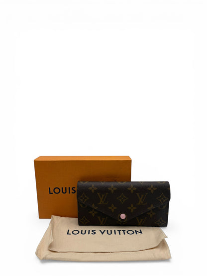 LOUIS VUITTON JOSEPHINE MONOGRAM COATED CANVAS WALLET (PINK INTERIOR)
