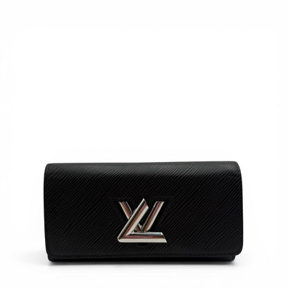 LOUIS VUITTON TWIST BLACK EPI WALLET