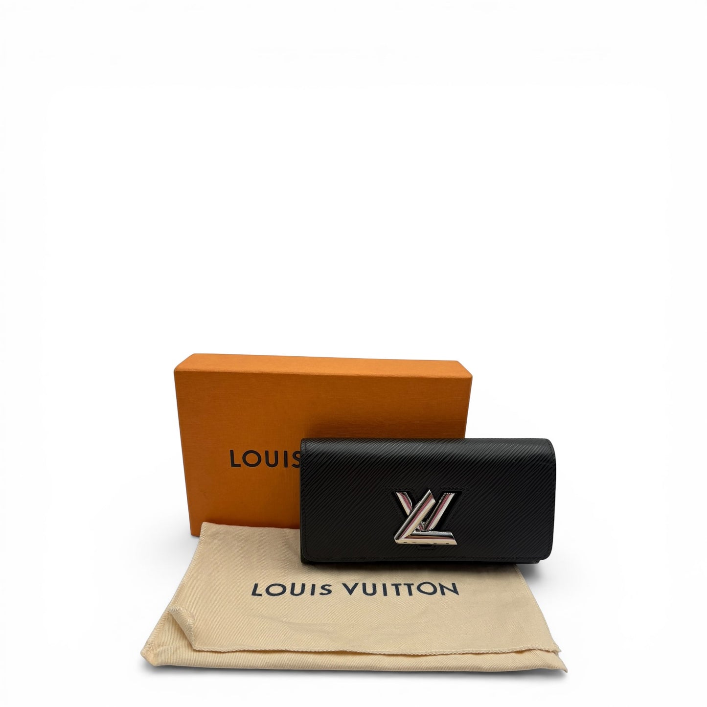 LOUIS VUITTON TWIST BLACK EPI WALLET