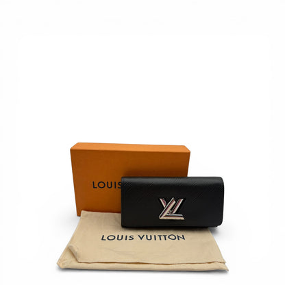 LOUIS VUITTON TWIST BLACK EPI WALLET