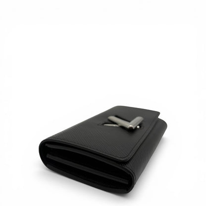 LOUIS VUITTON TWIST BLACK EPI WALLET