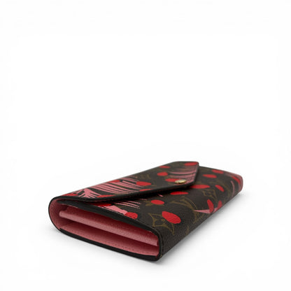 LOUIS VUITTON MONOGRAM JUNGLE DOTS SARAH WALLET SUGAR PINK POPPY