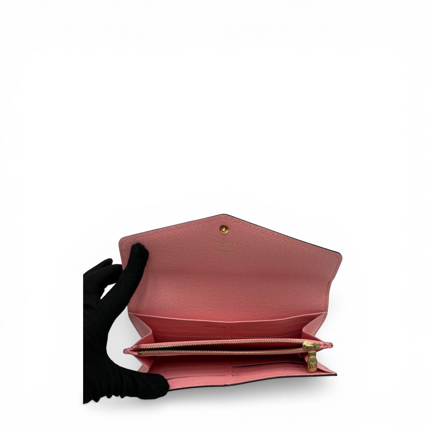 LOUIS VUITTON MONOGRAM JUNGLE DOTS SARAH WALLET SUGAR PINK POPPY