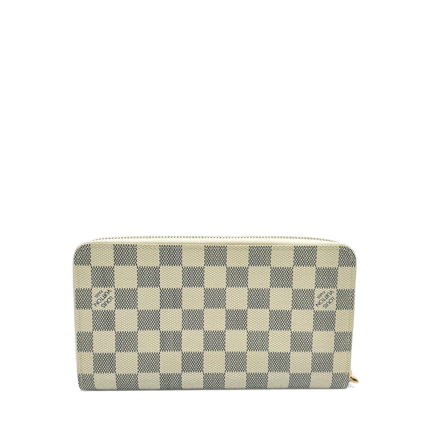 LOUIS VUITTON DAMIER AZUR COATED CANVAS ZIPPY WALLET LARGE