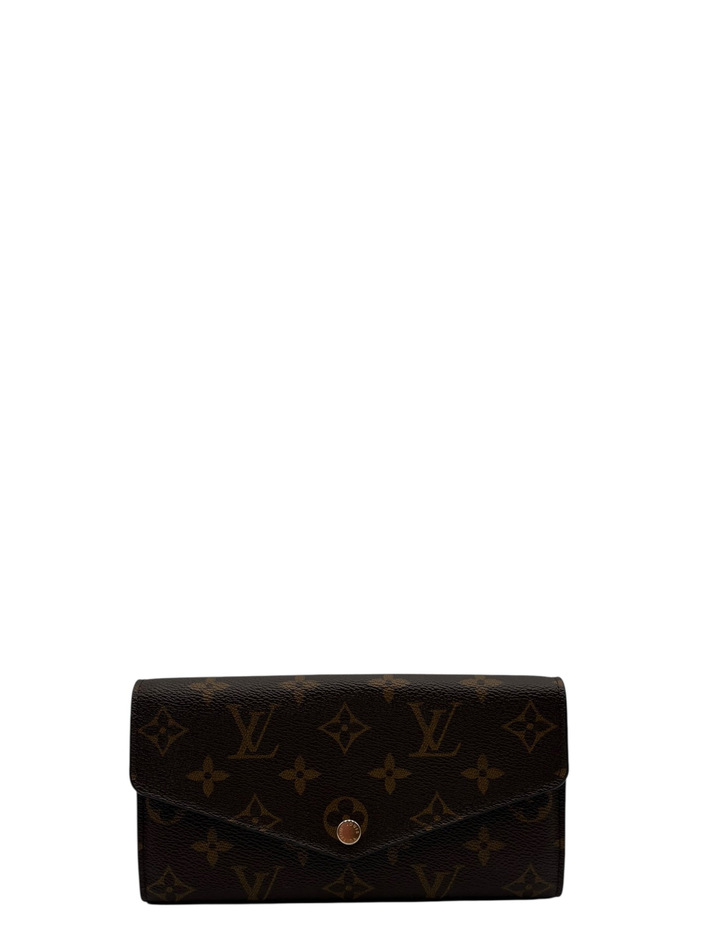 LOUIS VUITTON SARAH MONOGRAM CANVAS WALLET- PINK INTERIOR