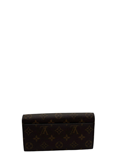 LOUIS VUITTON SARAH MONOGRAM CANVAS WALLET- PINK INTERIOR