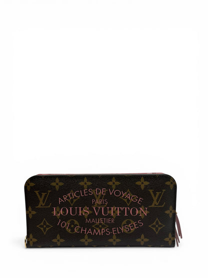 LOUIS VUITTON ZIPPY WALLET – MONOGRAM “ARTICLES DE VOYAGE” ROSE BALLERINE / PINK INTERIOR (LTD ED)