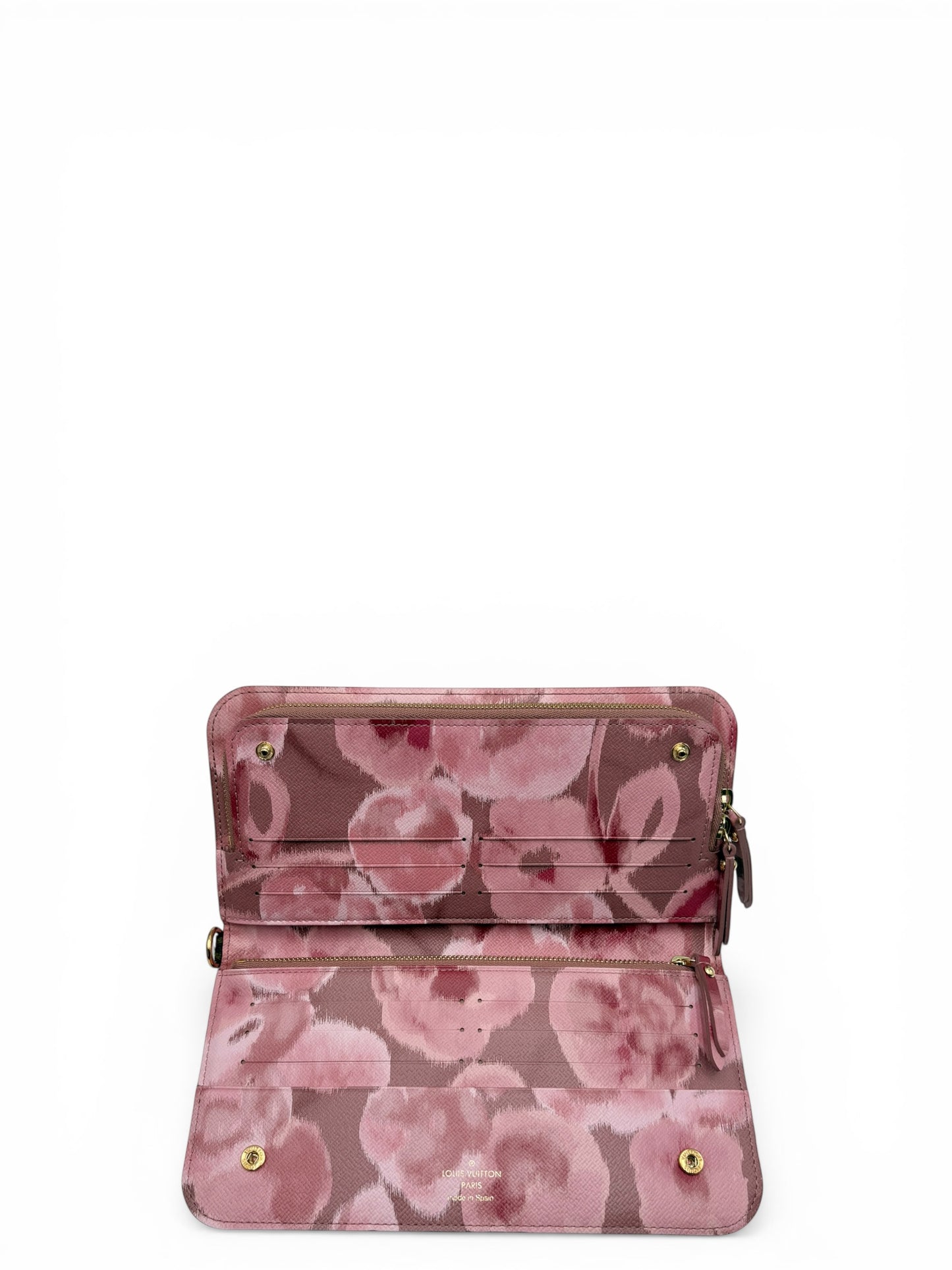 LOUIS VUITTON ZIPPY WALLET – MONOGRAM “ARTICLES DE VOYAGE” ROSE BALLERINE / PINK INTERIOR (LTD ED)