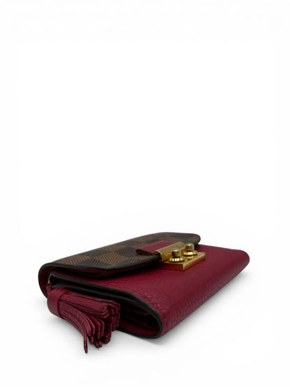 LOUIS VUITTON CROISETTE DAMIER EBENE CANVAS WALLET
