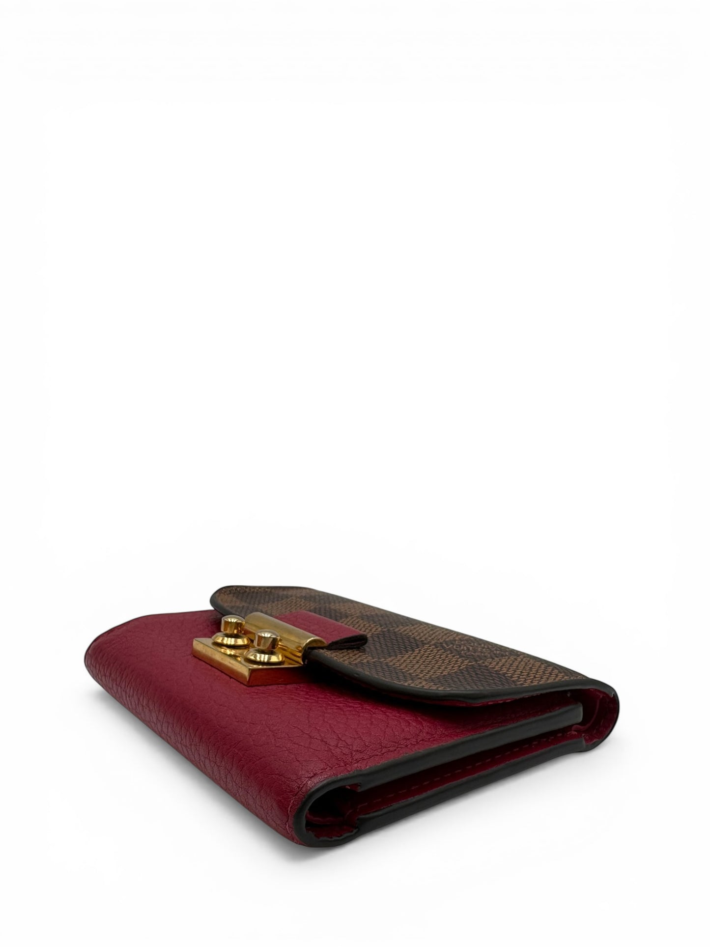LOUIS VUITTON CROISETTE DAMIER EBENE CANVAS WALLET