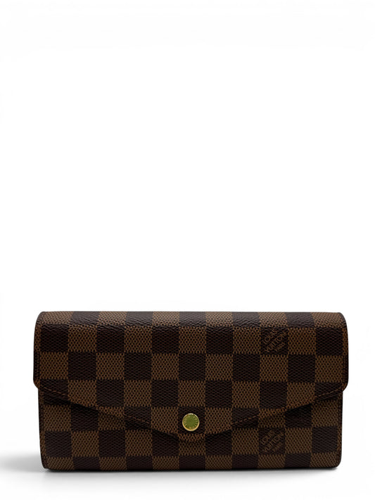 LOUIS VUITTON DAMIER EBENE SARAH WALLET