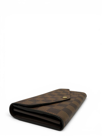 LOUIS VUITTON DAMIER EBENE SARAH WALLET