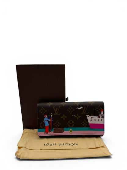 LOUIS VUITTON MONOGRAM ILLUSTRATED SARAH LONG WALLET