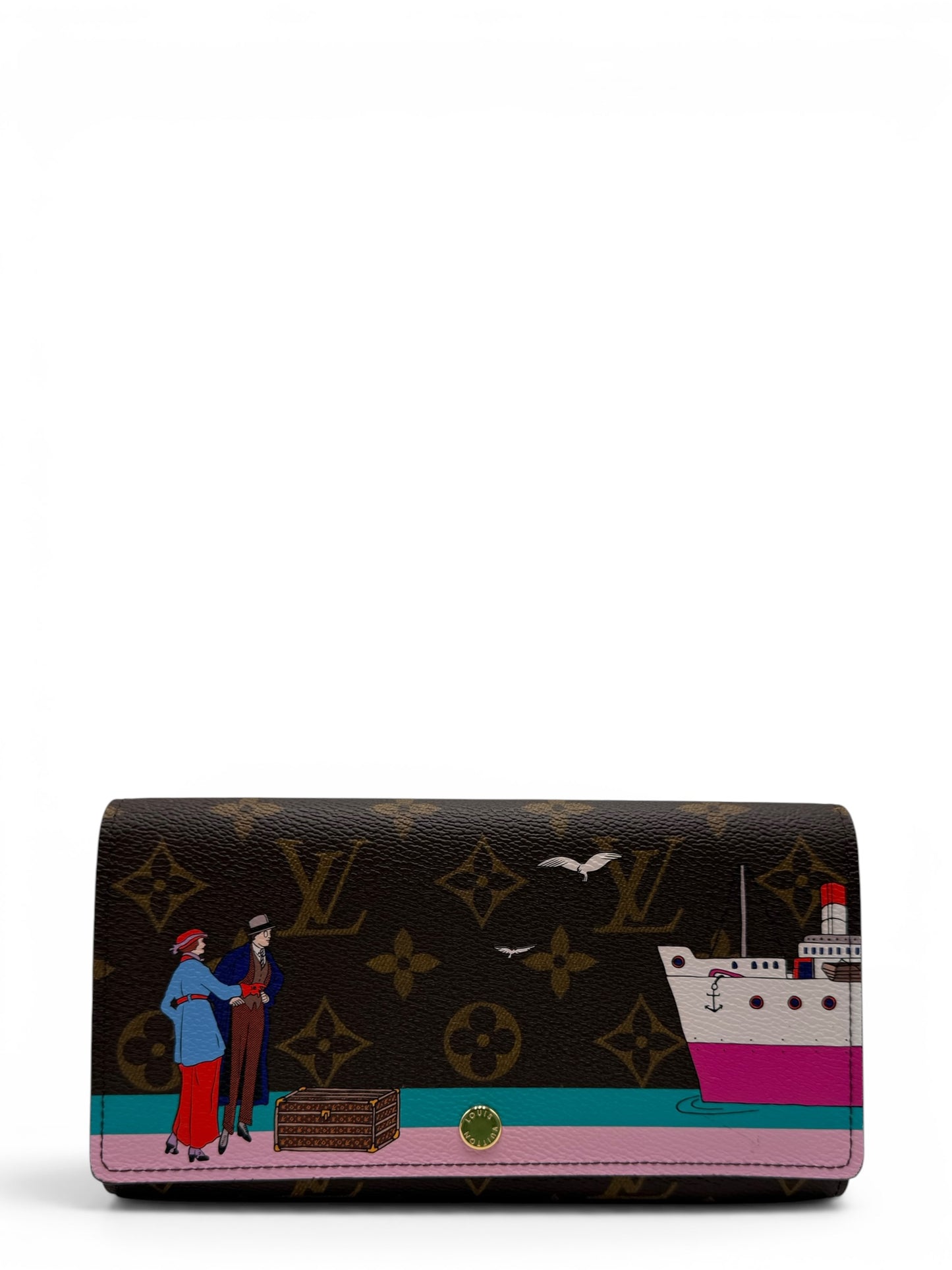 LOUIS VUITTON MONOGRAM ILLUSTRATED SARAH LONG WALLET