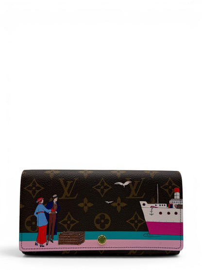 LOUIS VUITTON MONOGRAM ILLUSTRATED SARAH LONG WALLET