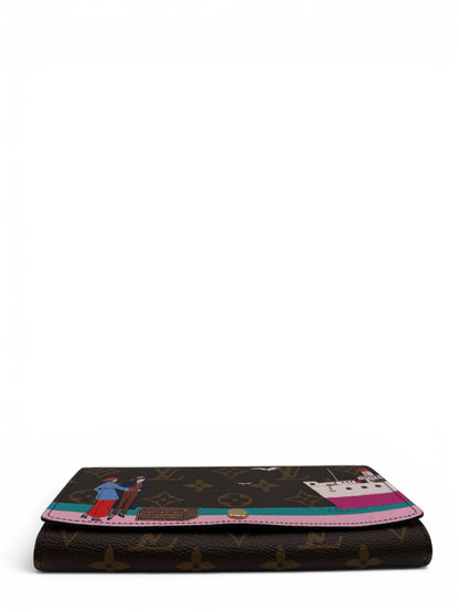 LOUIS VUITTON MONOGRAM ILLUSTRATED SARAH LONG WALLET