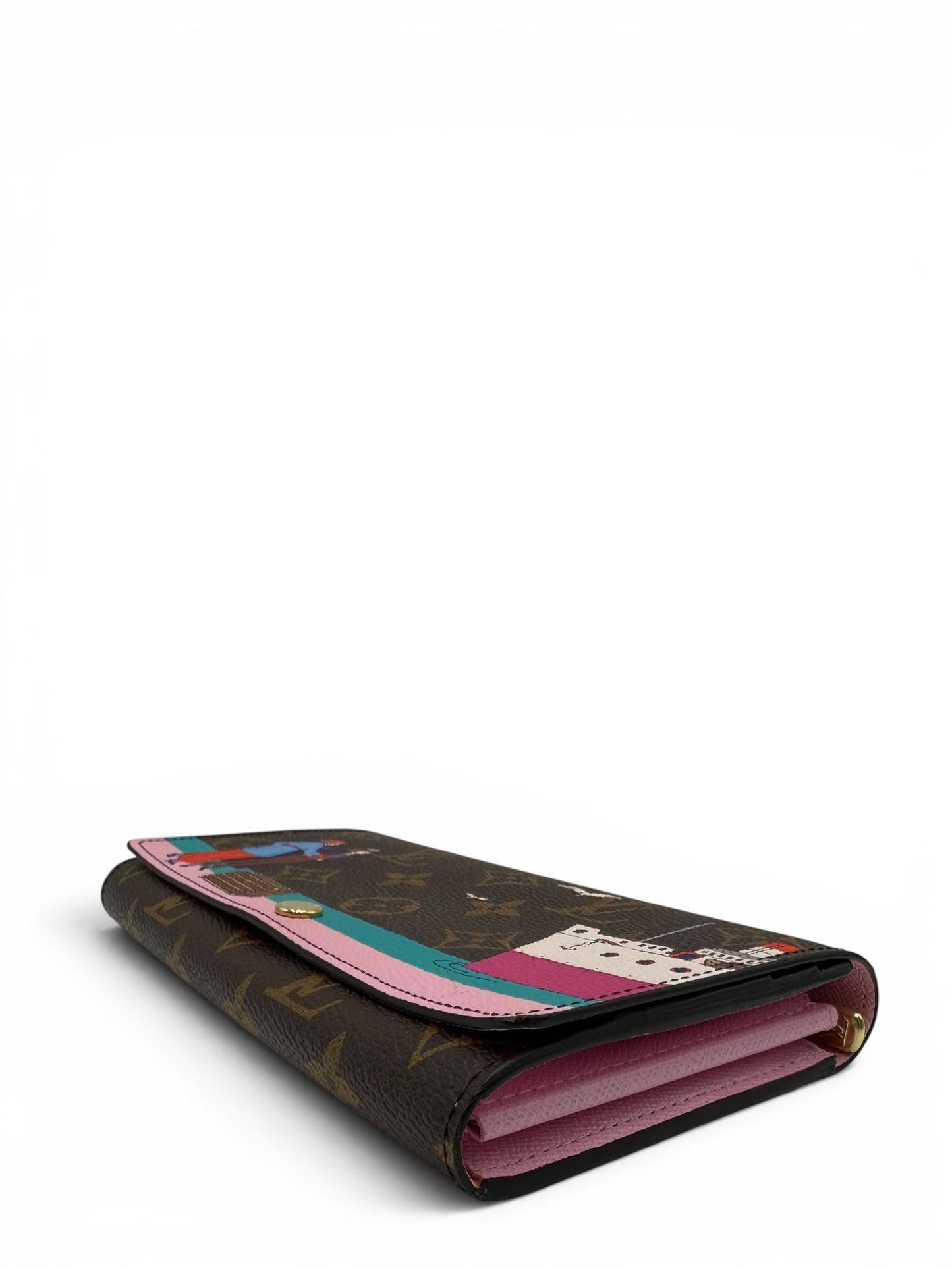 LOUIS VUITTON MONOGRAM ILLUSTRATED SARAH LONG WALLET