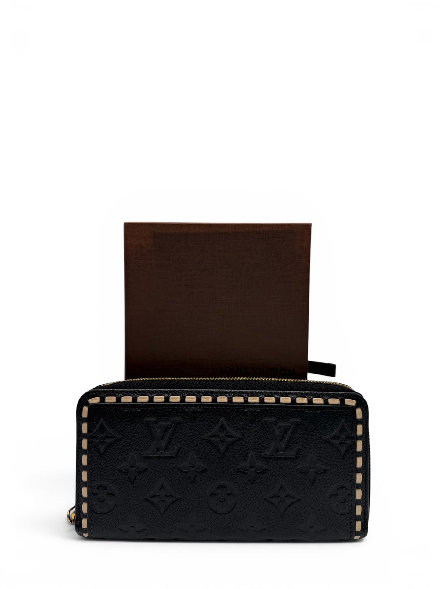 LOUIS VUITTON EMPREINTE ZIPPY WALLET BLACK