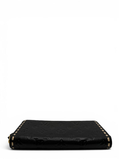 LOUIS VUITTON EMPREINTE ZIPPY WALLET BLACK