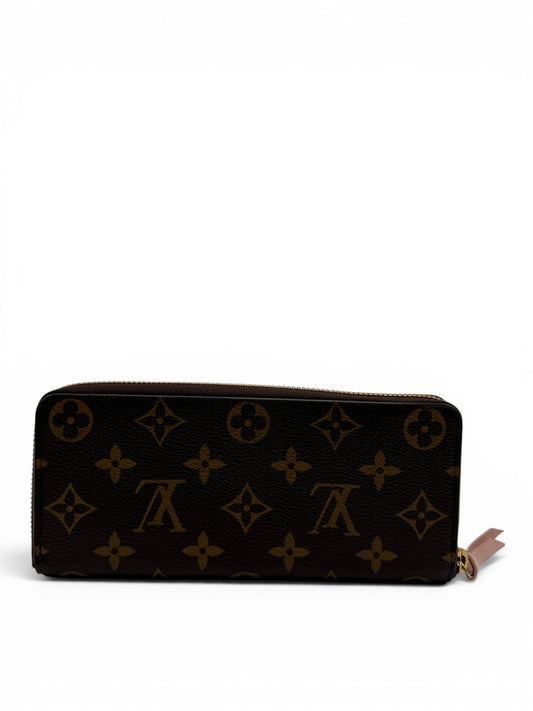 LOUIS VUITTON MONOGRAM CANVAS CLEMENCE WALLET - PINK INTERIOR